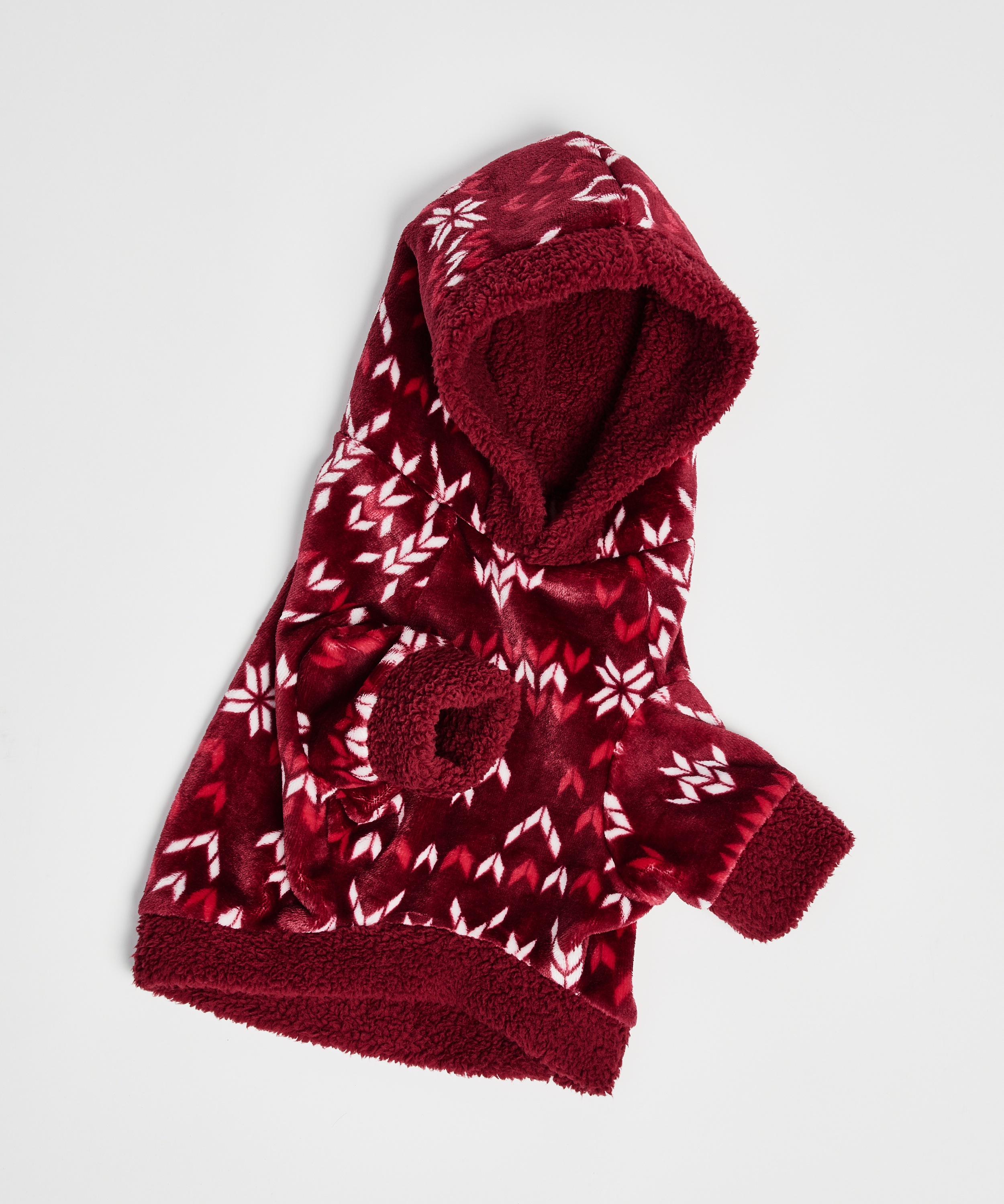 Fleece Hunde-Onesie, Rot, main