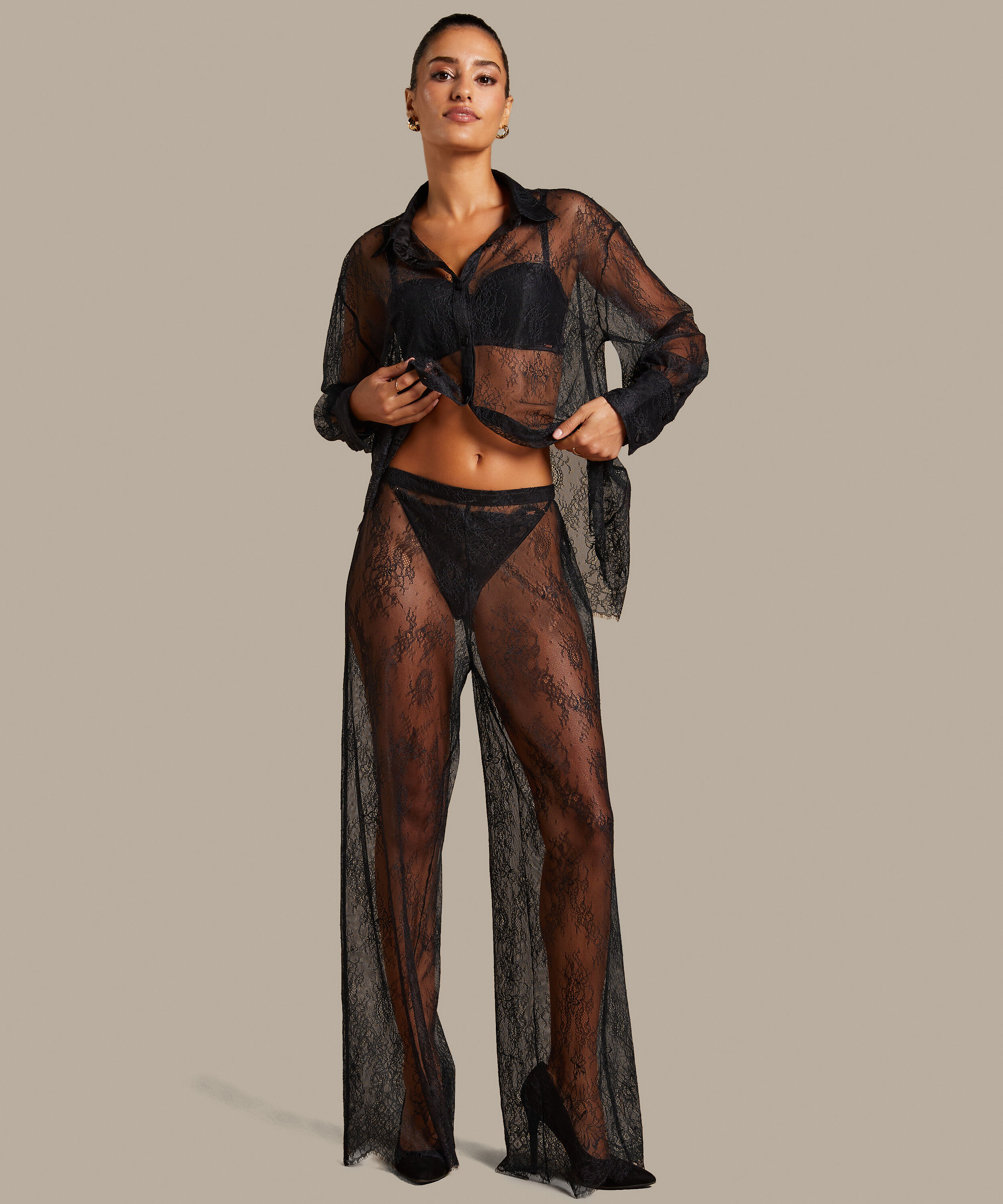 Hose Lace Camille, Schwarz