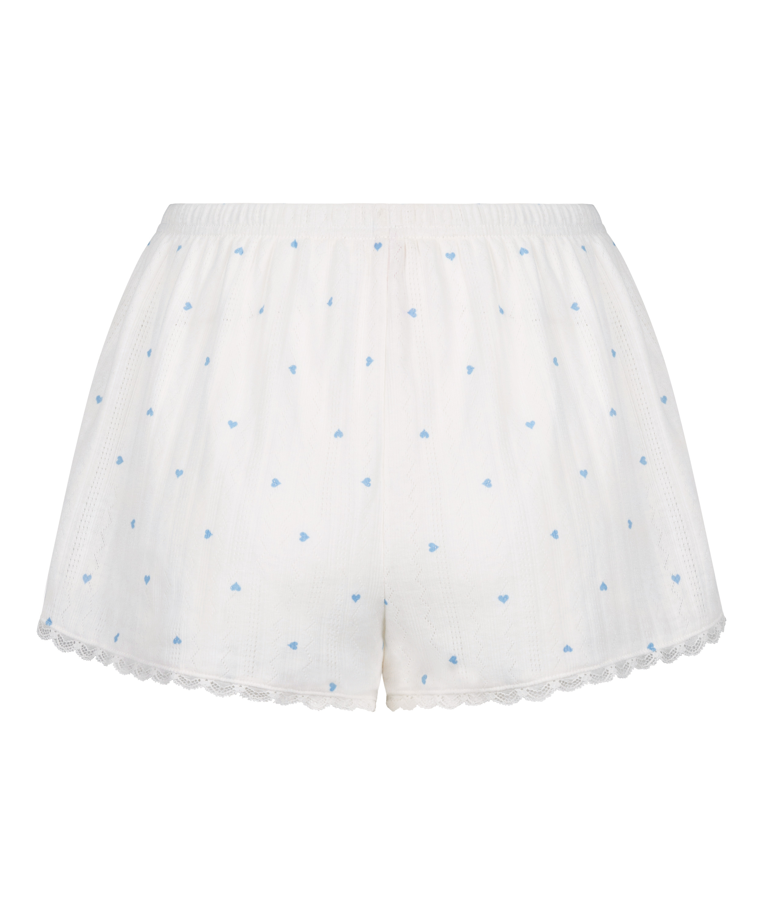 Pyjama-Shorts Pointelle, Blau, main