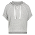 Kurzärmeliges Hoodie, Grau
