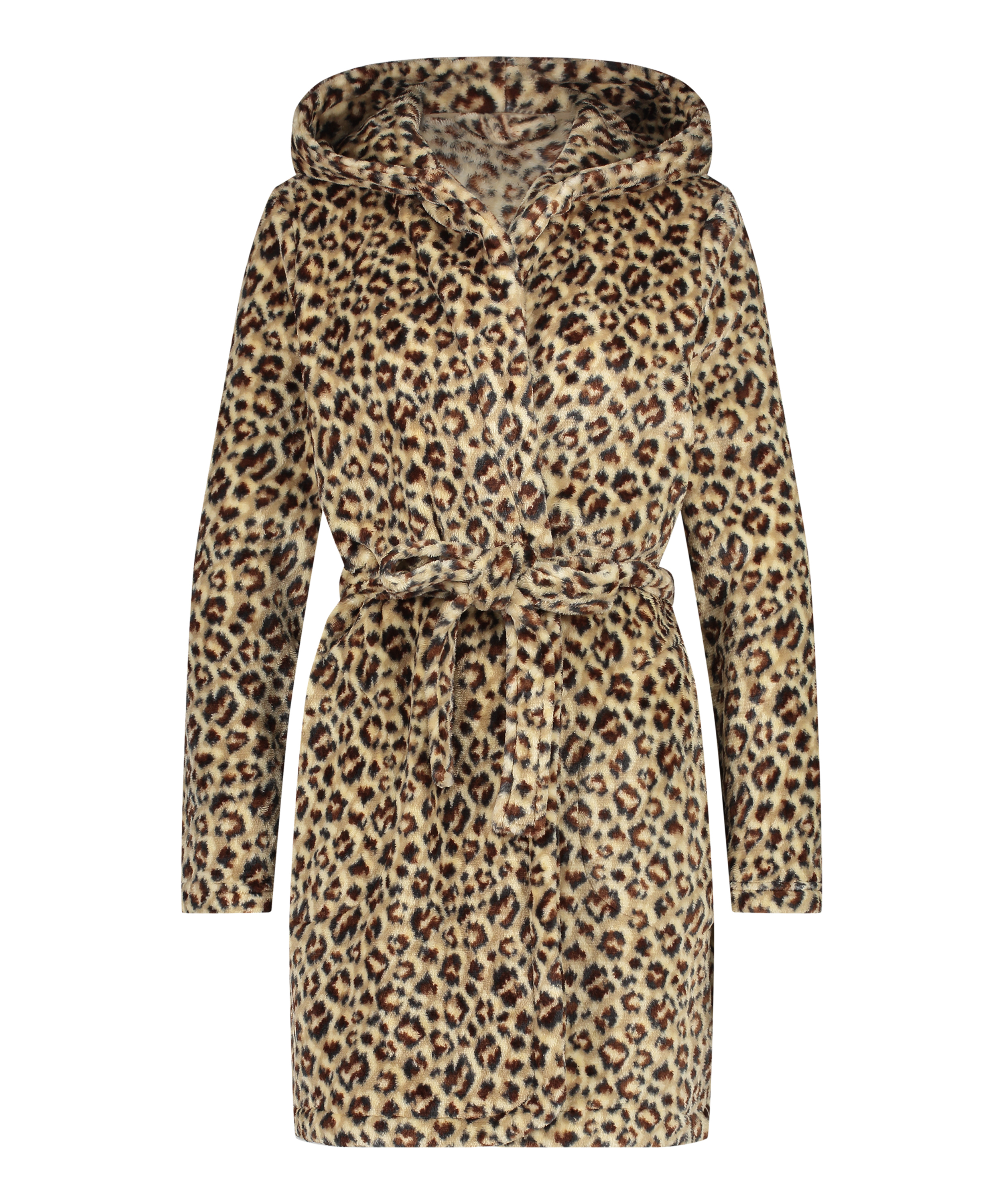 Bademantel Fleece, Beige, main