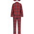 Pyjama Check Twill, Rouge