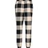 Pyjamahose Twill Check, Schwarz