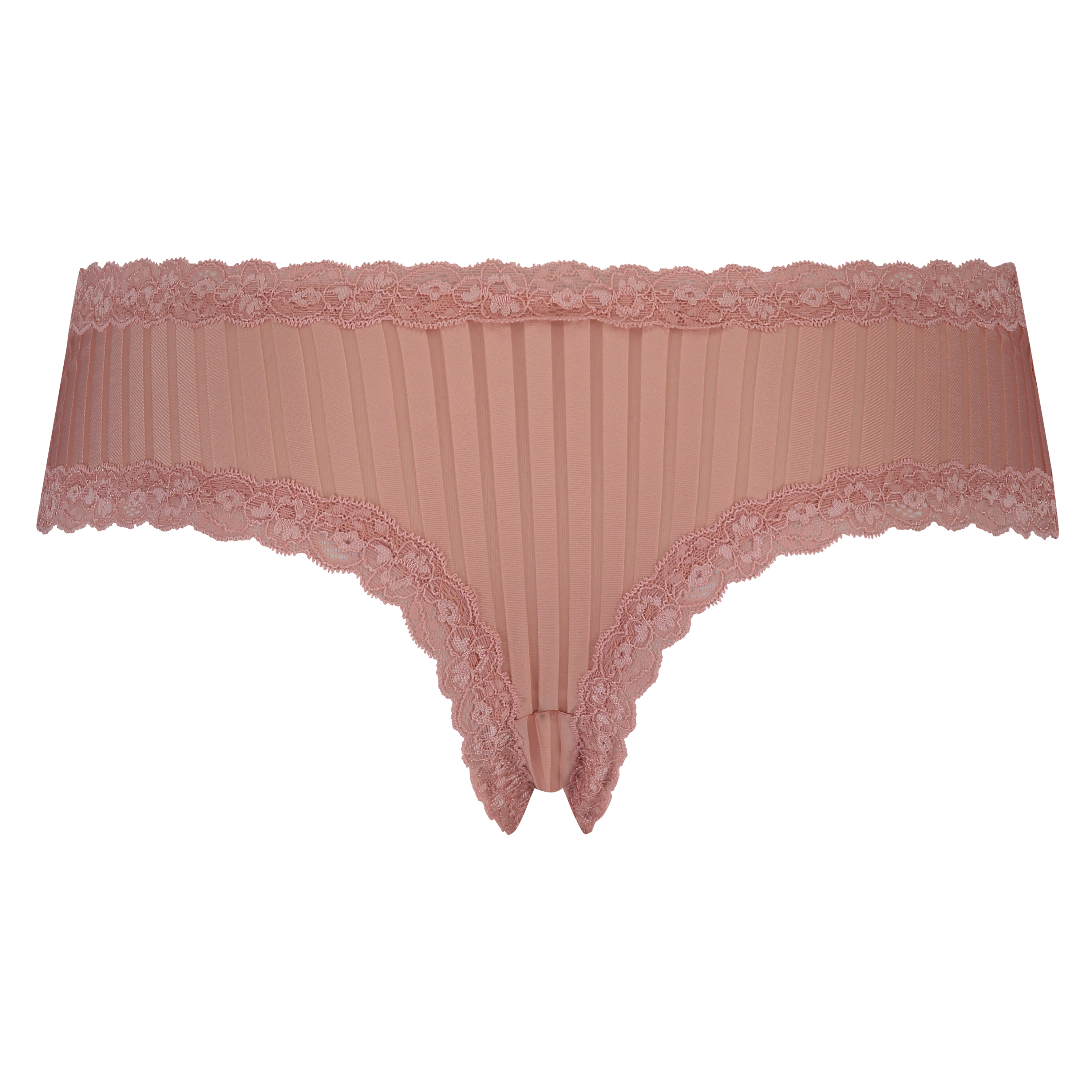 Slip brésilien V-shape mesh, Rose, main