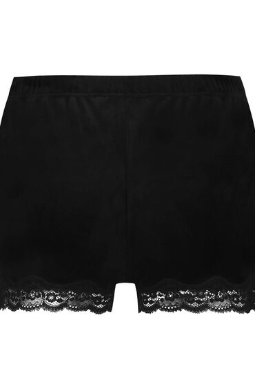 Hunkemöller Velvet lace shorts Black