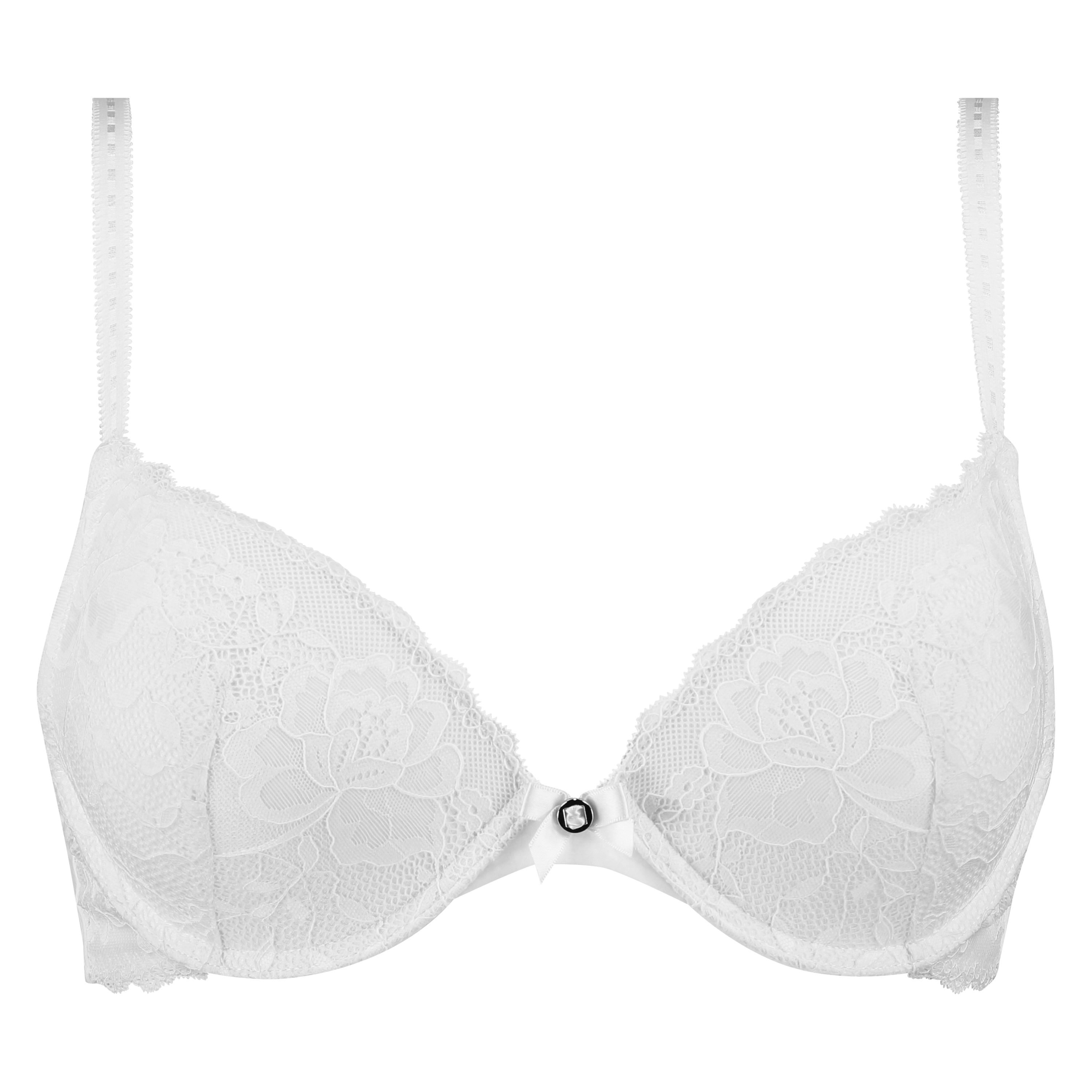 Soutien-gorge à Armatures Push-up Hunkemöller - Dentelle Crème - Taille 70D - Occasion Très Bon État