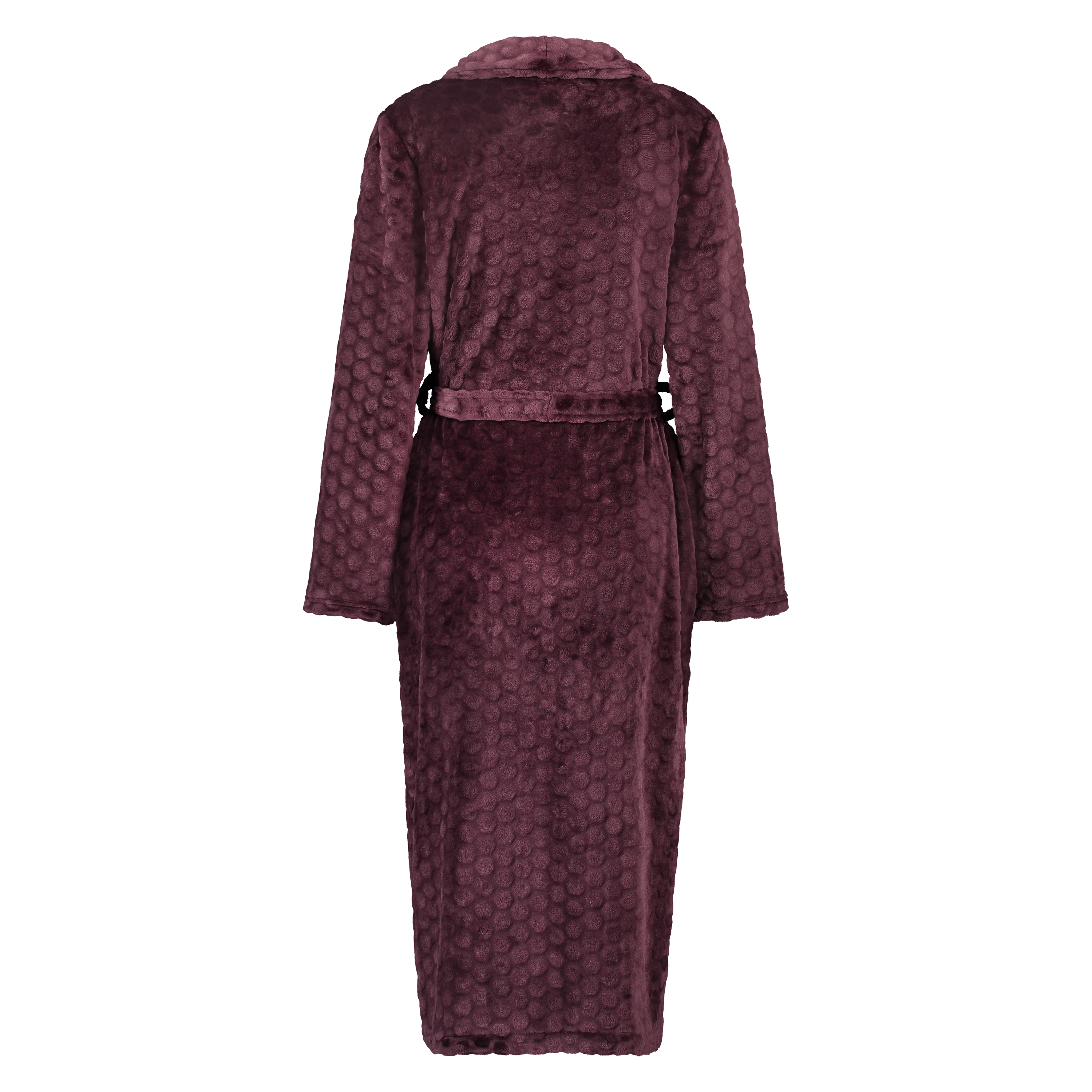 Fleece-Bademantel lang, Rot, main