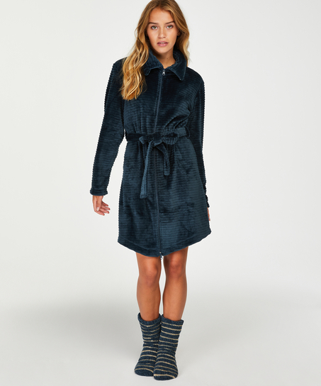 Hausschuh-Socken Lace-up, Blau