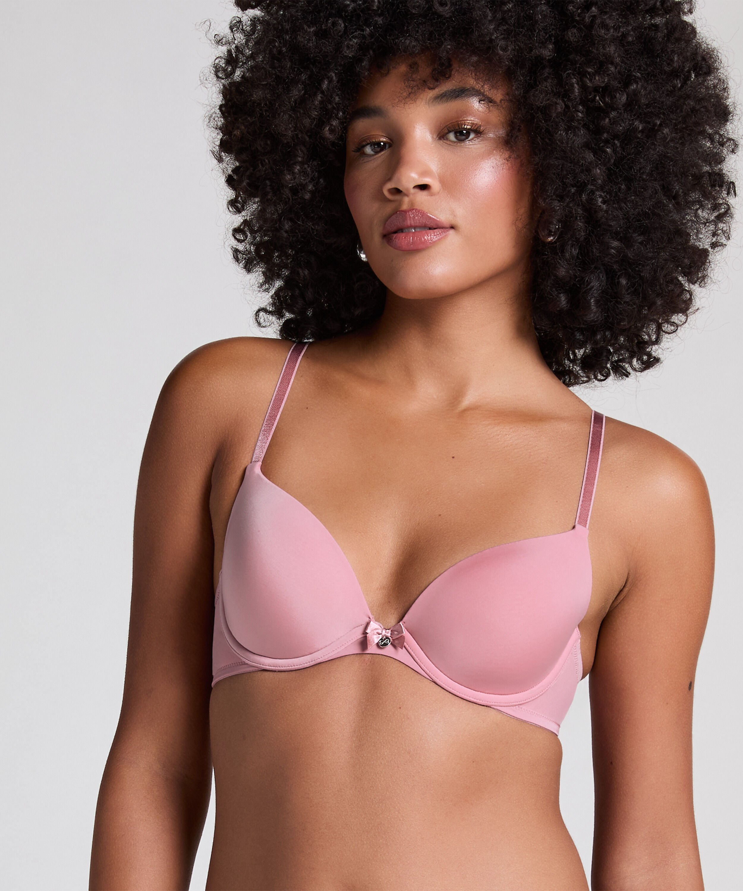 Soutien-gorge &agrave; armatures pr&eacute;form&eacute; Plunge, Rose
