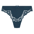 Slip brésilien Lace & Shine, Bleu
