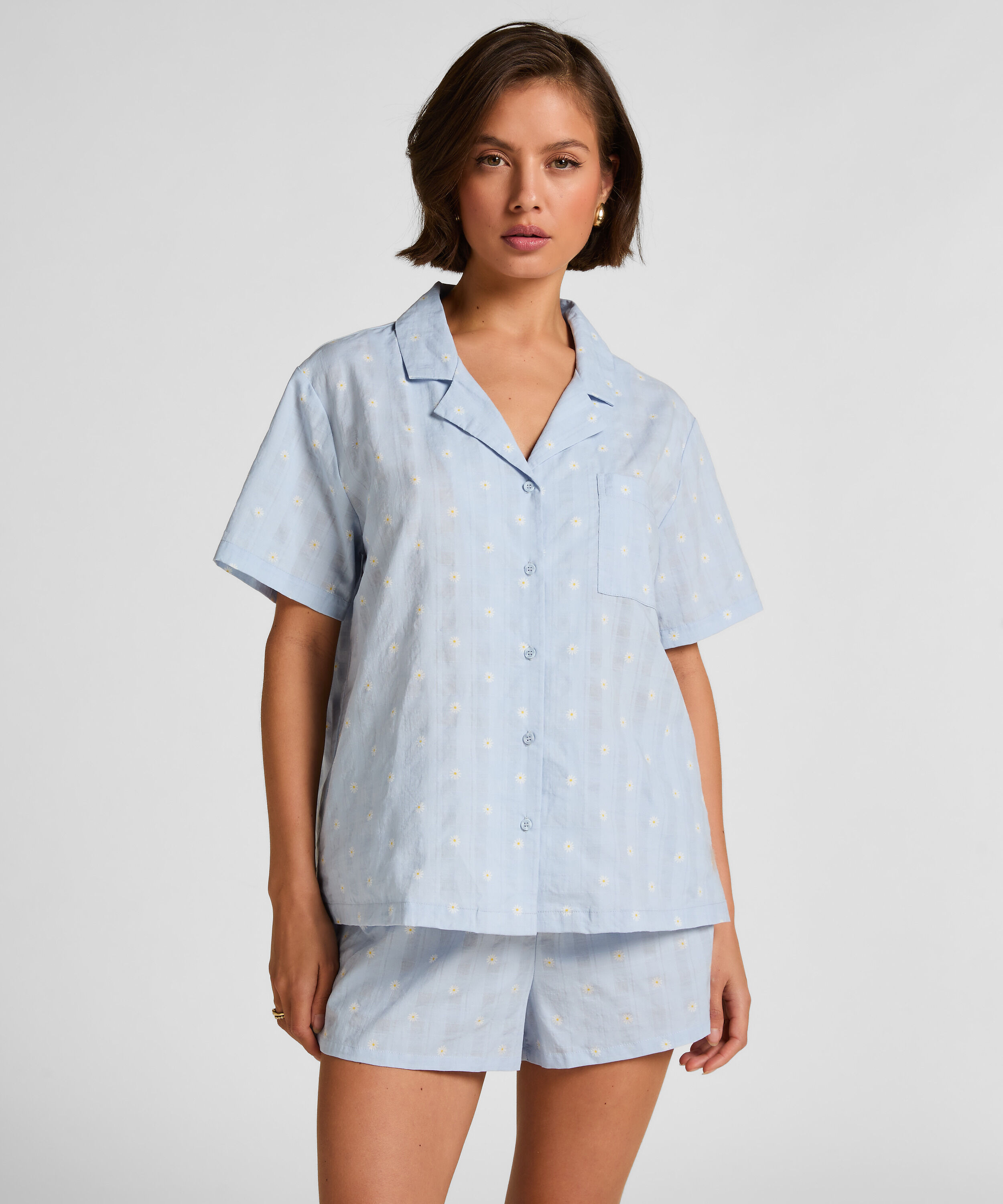 Short Woven, Bleu