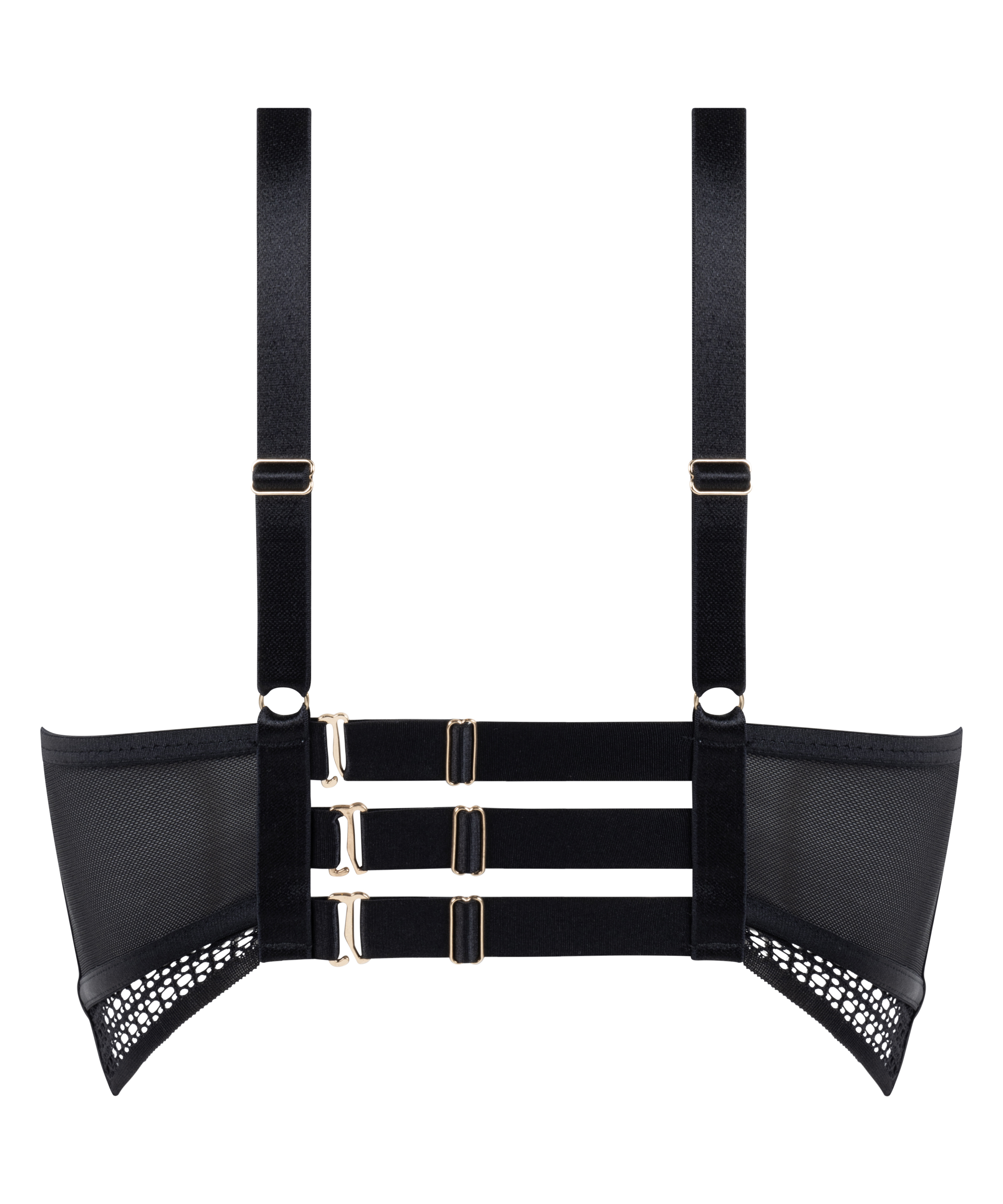 Soutien-gorge longline &agrave; armatures non rembourr&eacute; Missy, Noir, main