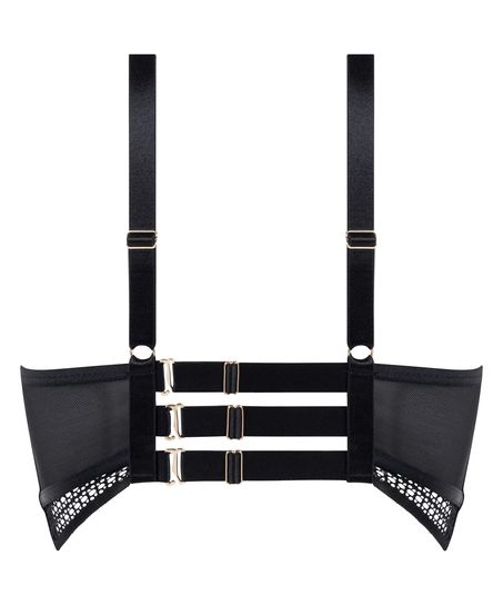 Soutien-gorge longline &agrave; armatures non rembourr&eacute; Missy, Noir