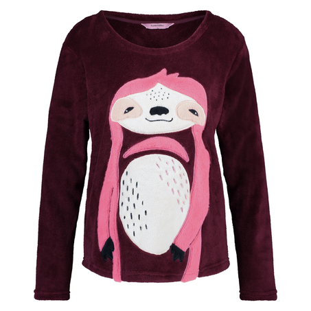 Sweat Polaire Long, Rouge