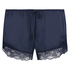 Pyjama-Shorts Satin, Blau