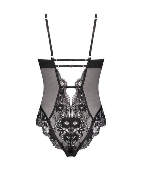 Body mit B&uuml;gel Gabrielle, Schwarz