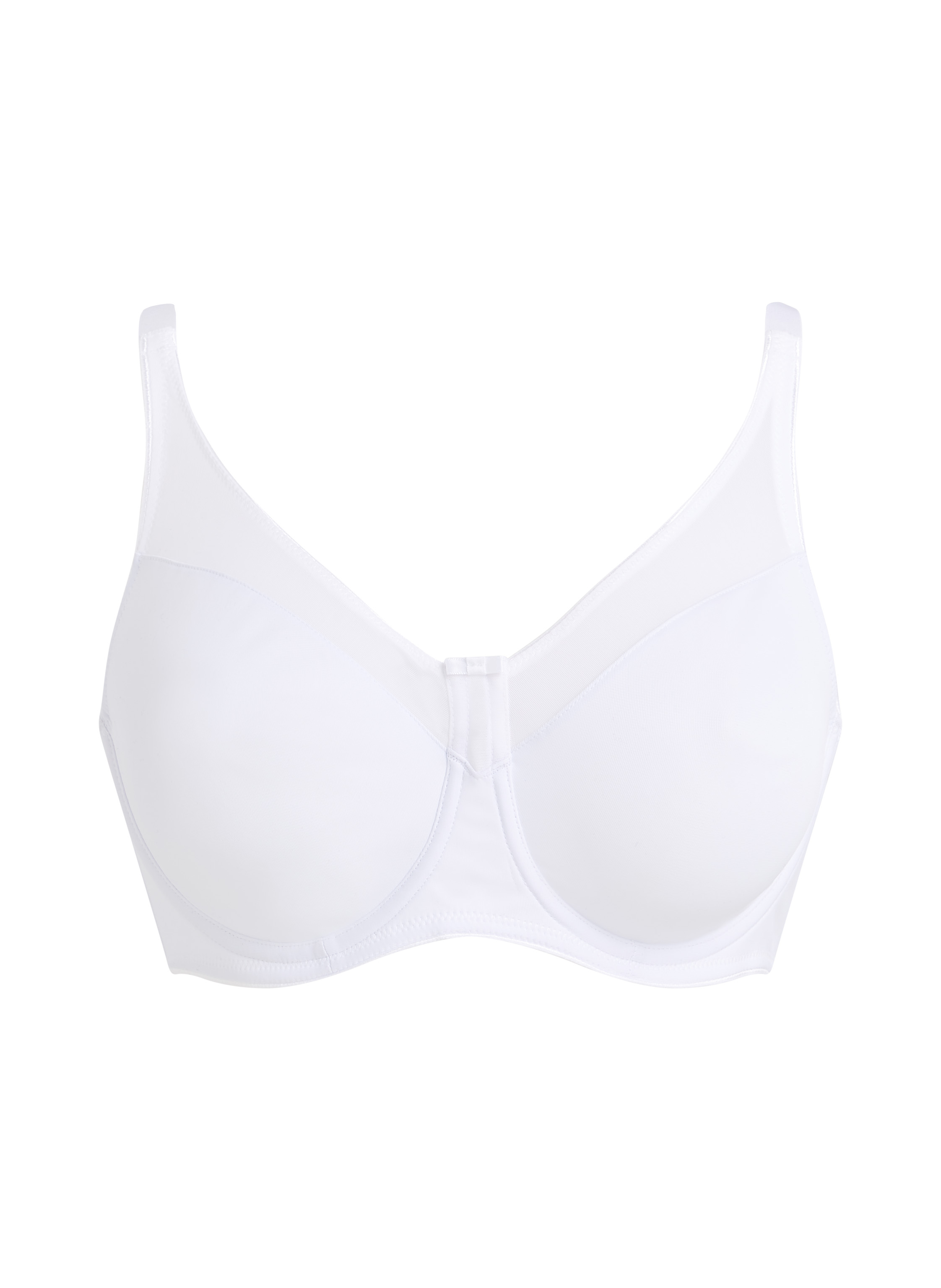 Soutien-gorge à armatures non-préformé minimiseur Nina, Blanc, main