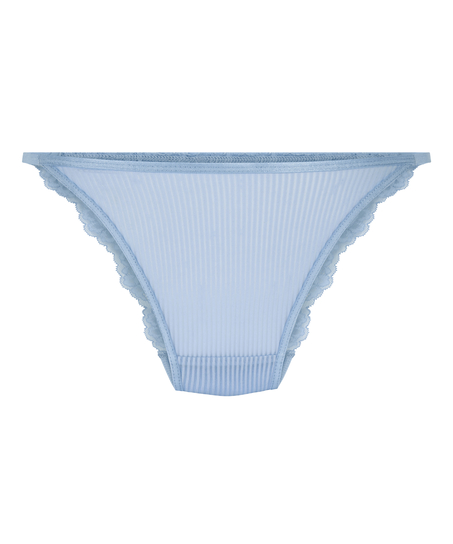 Slip brésilien jambes hautes Kaiden, Bleu
