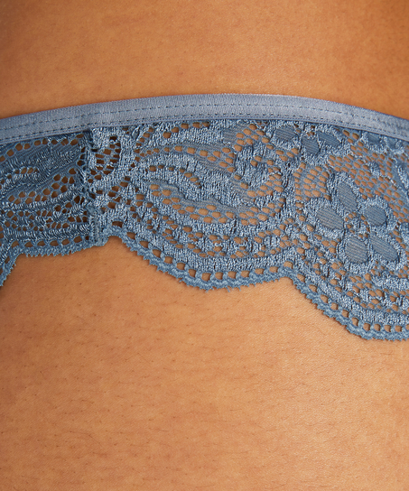 High leg Brazilian, Blau