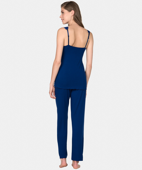 Pyjamaset Modal lace, Bleu