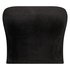 Bandeau Top Velours, Schwarz