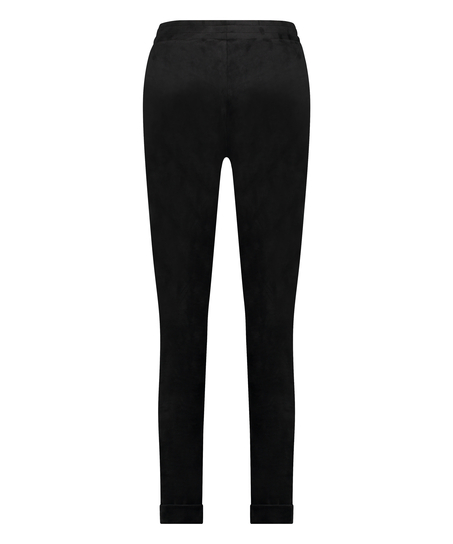 Tall Jogginghose Velours, Schwarz