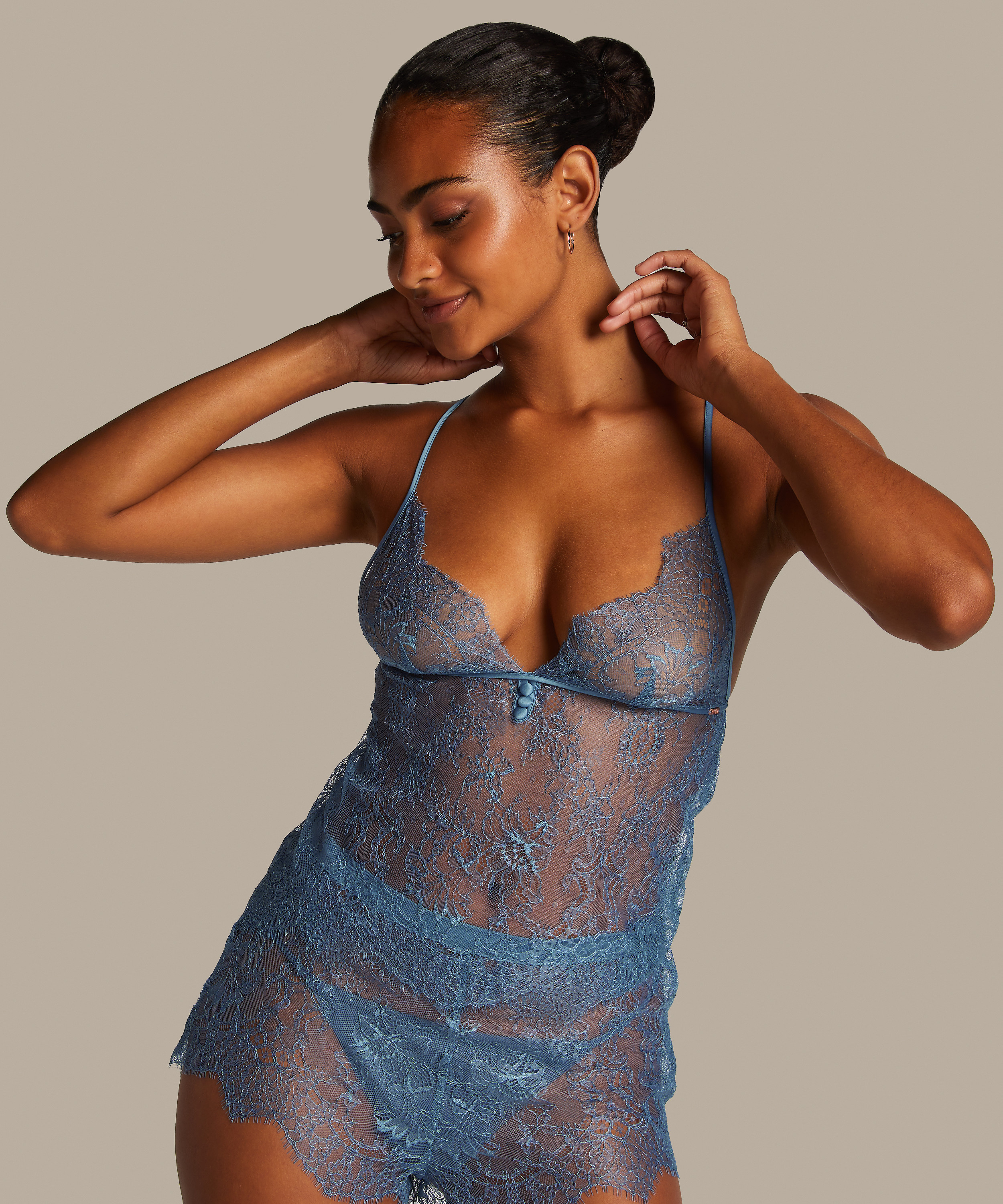 Cami Lace Delphine, Blau, main