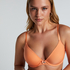 Soutien-gorge &agrave; armatures pr&eacute;form&eacute; Plunge, Orange