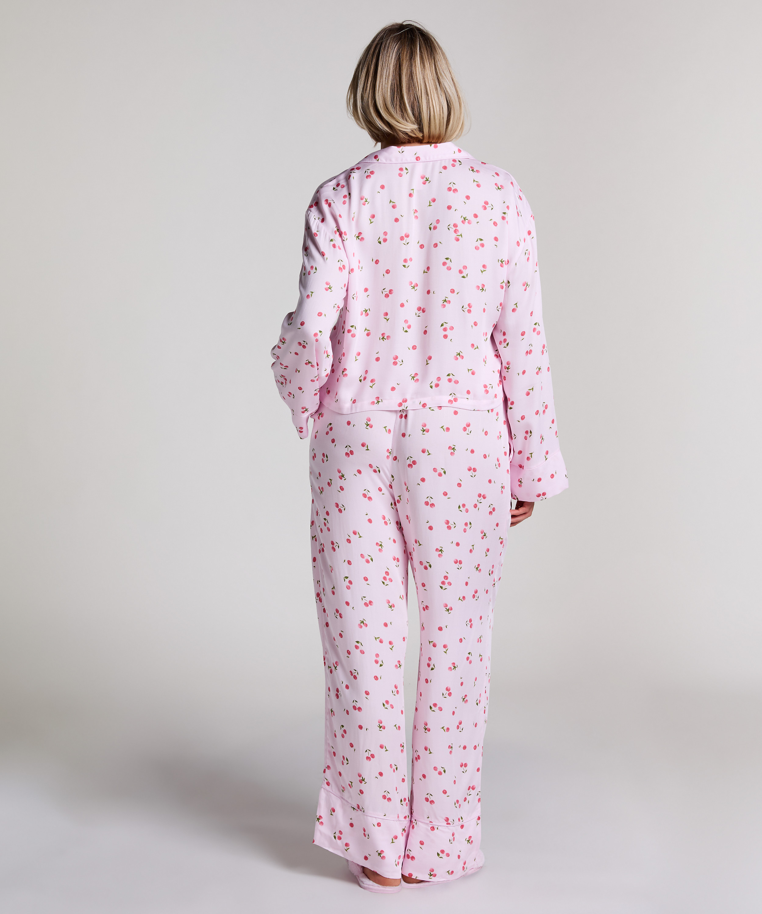 Pantalon Satin, Rose, main