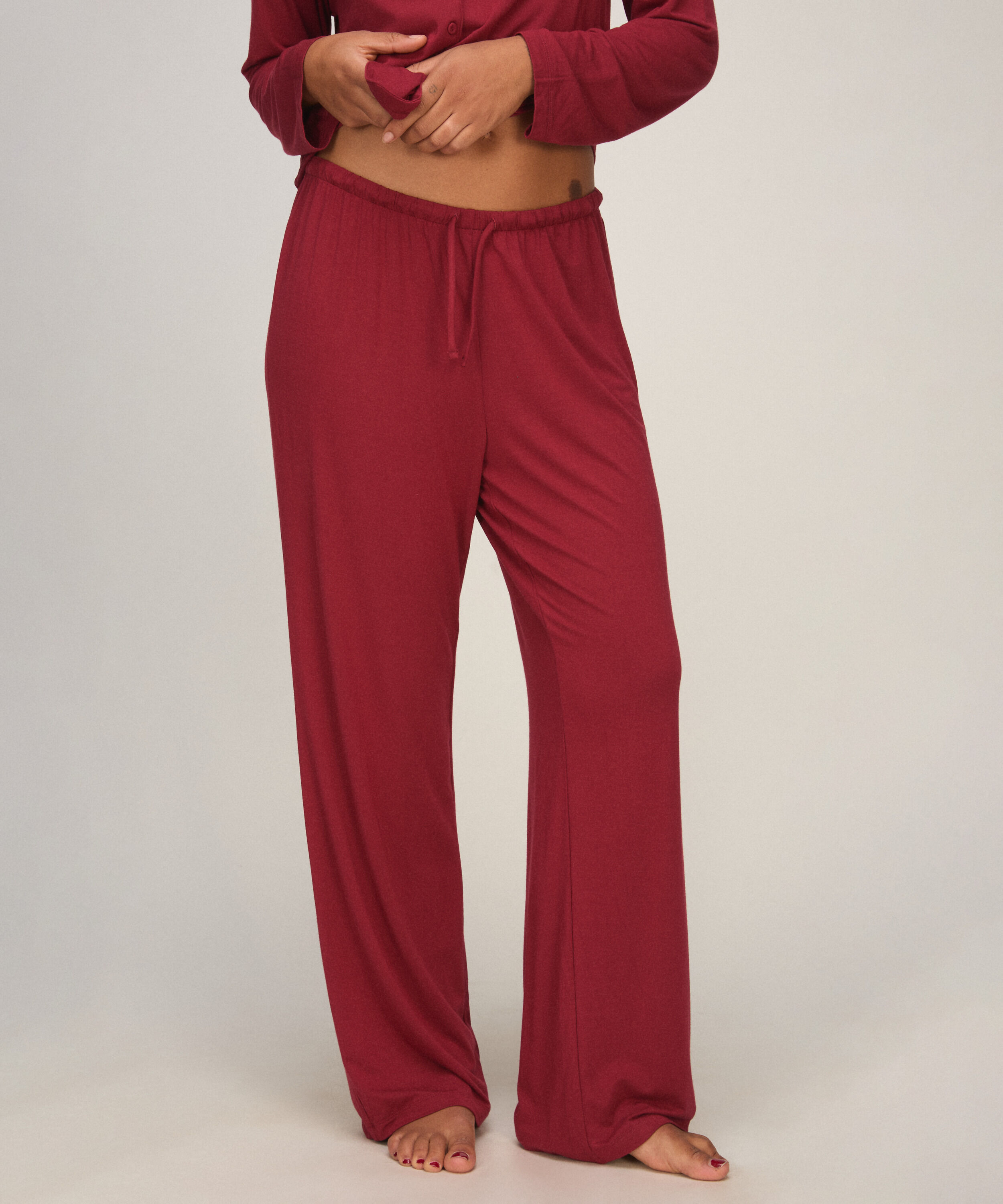 Pyjama Hose Jersey Essential, Rot Pyjama Hose Jersey Essential, Rot