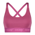 HKMX Soutien-gorge de sport The Crop Logo Level 1, Rose