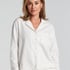 Haut de pyjama Flanel Essentials, Blanc