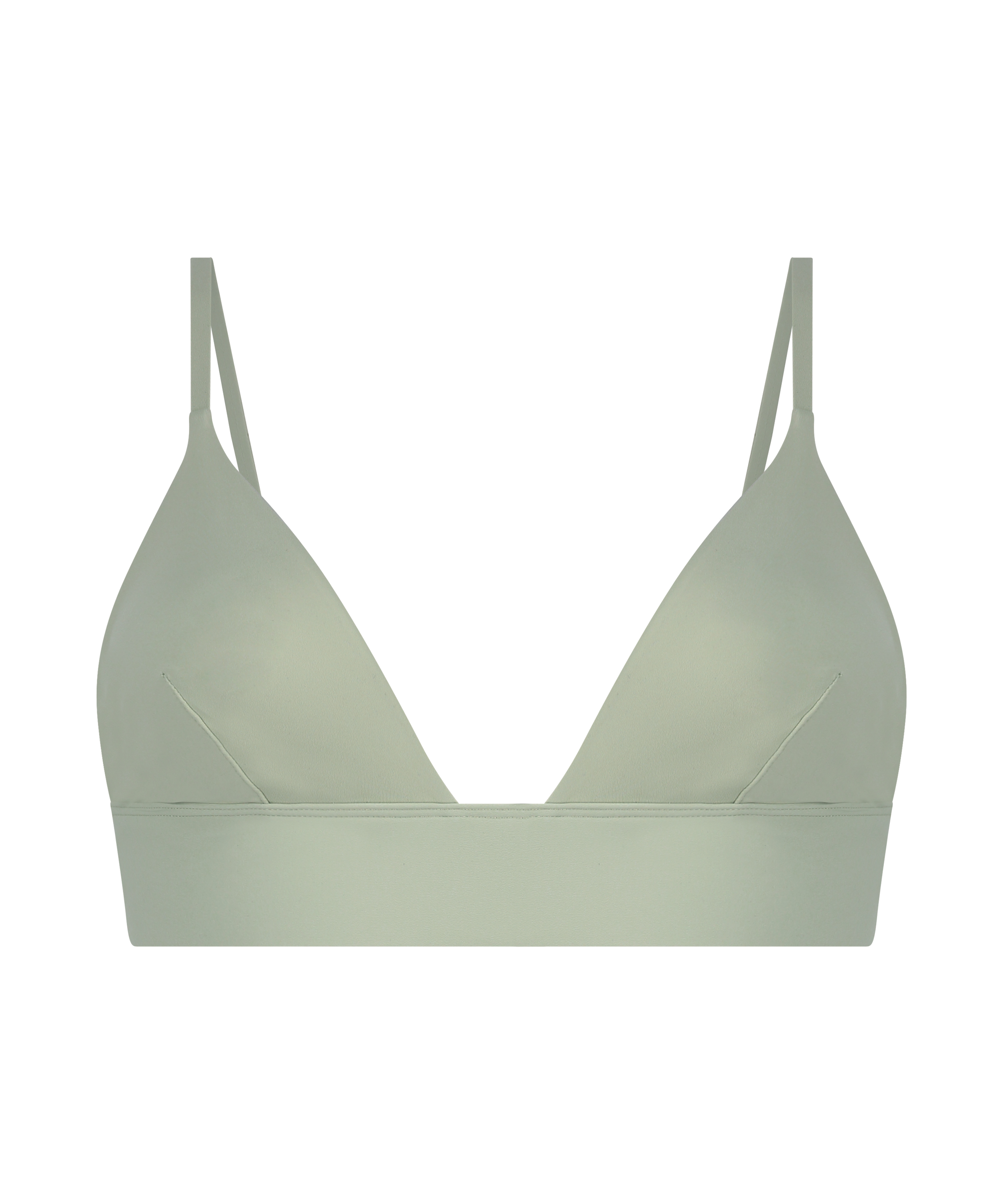 Triangel Bralette Smooth, Grün, main