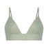 Triangel Bralette Smooth, Grün