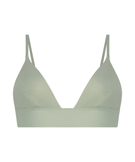 Triangel Bralette Smooth, Grün