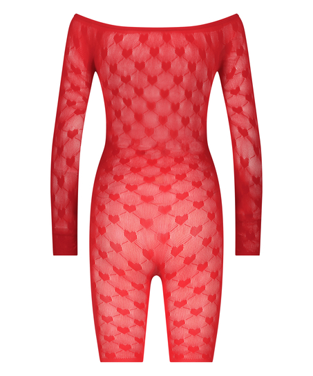 Private Heart Playsuit, Rot
