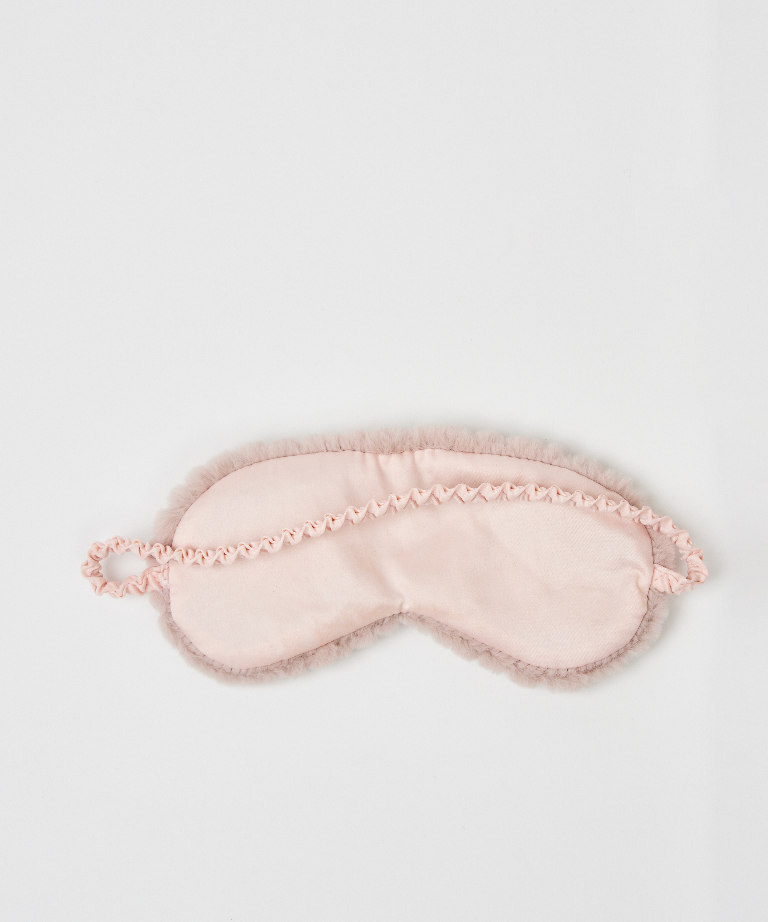 Kunstpelz-Schlafmaske, Grau, main