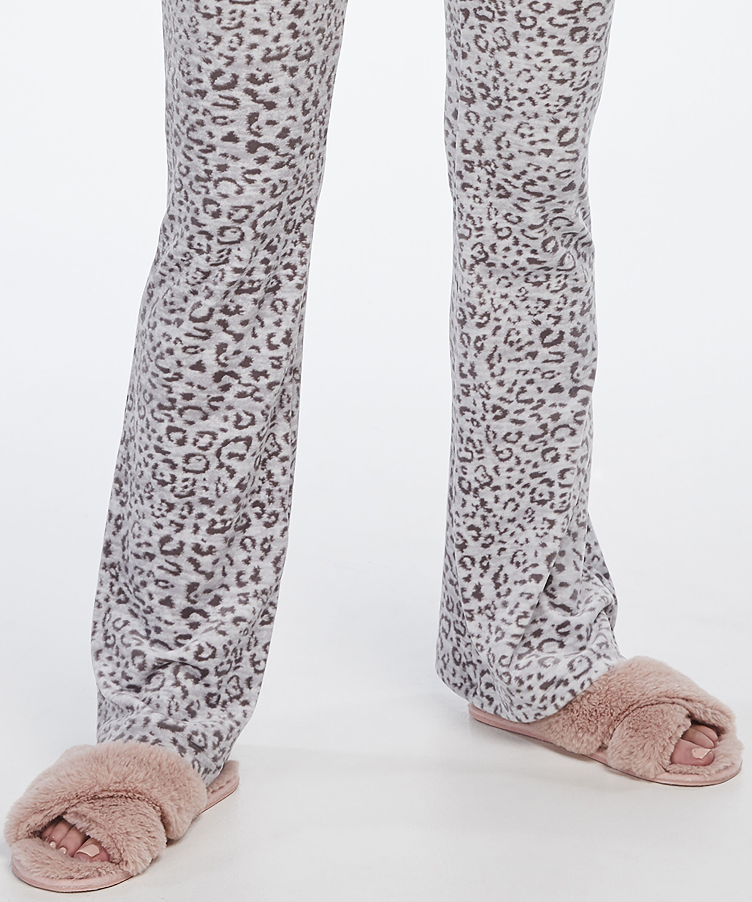 Hausschuhe Fake Fur Crossed, Rose