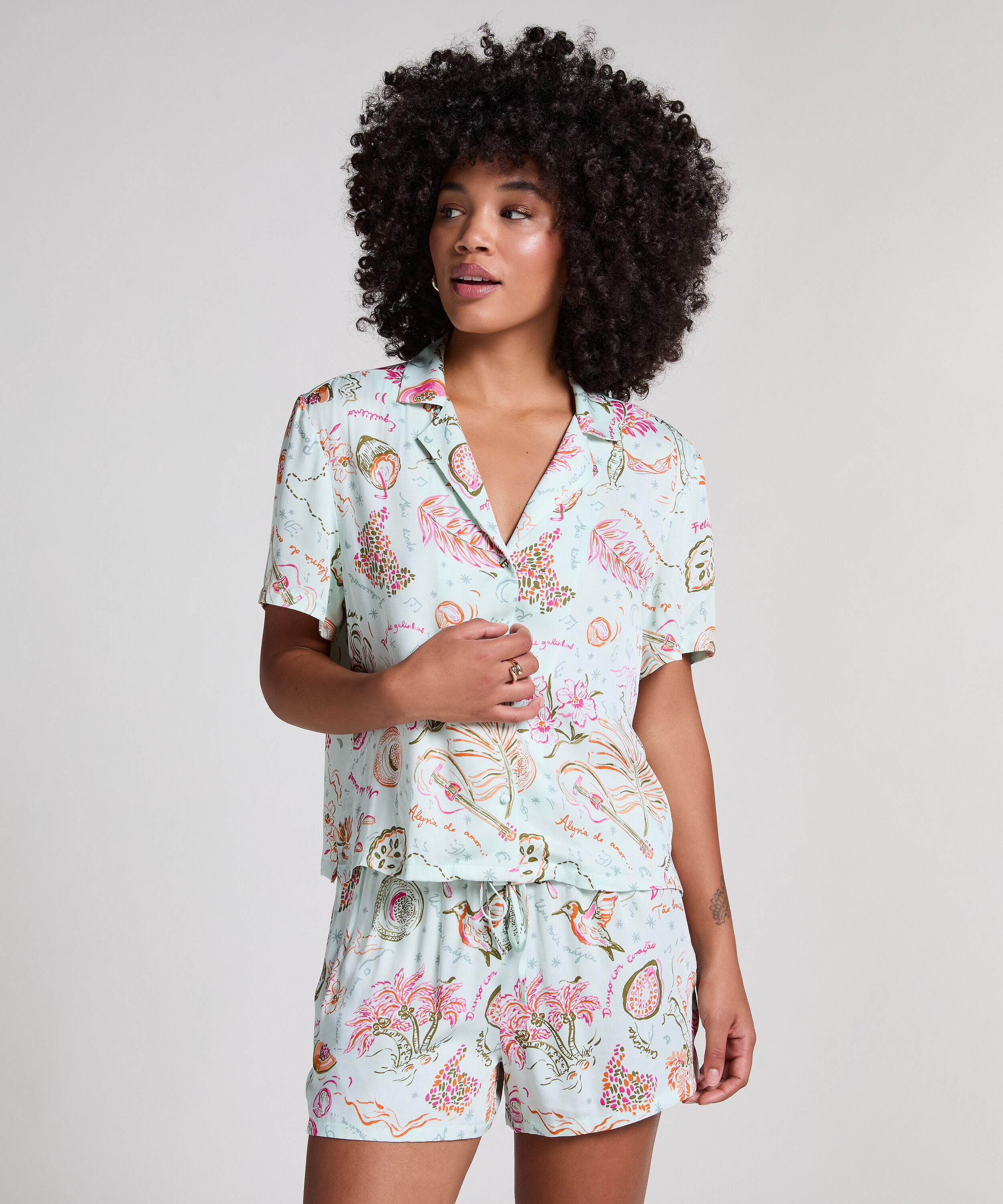 Satinjacke, Gr&uuml;n