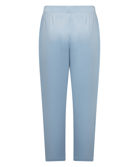 Petite Pyjamahose aus Velours, Blau
