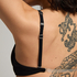 Soutien-gorge à armatures préformé Transparent Back Multiway, Noir