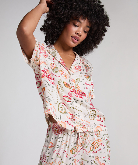 Satinjacke, Wei&szlig;