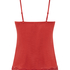 Cami Top Velours Lace, Rot