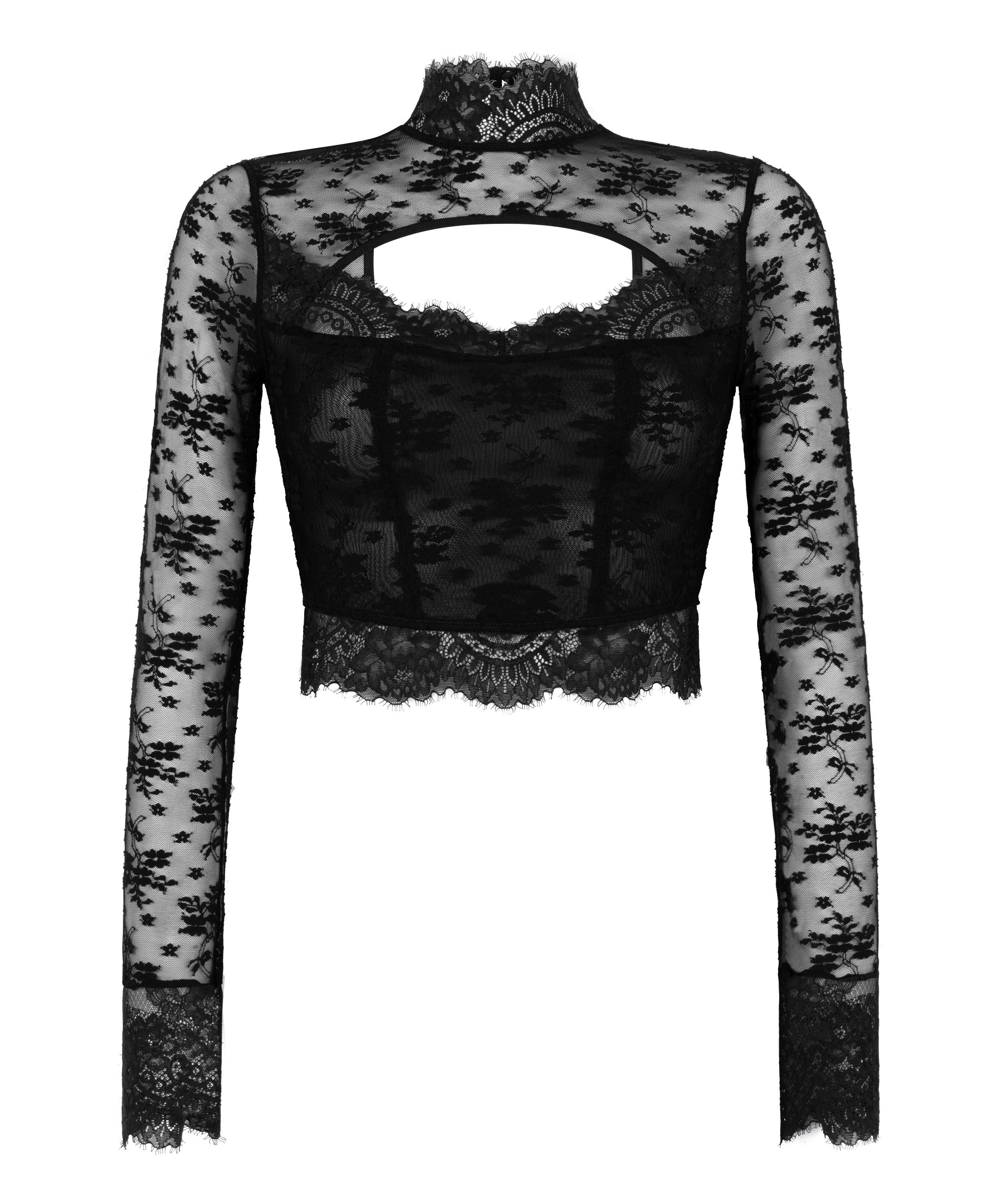 Brassière Lou, Noir, main