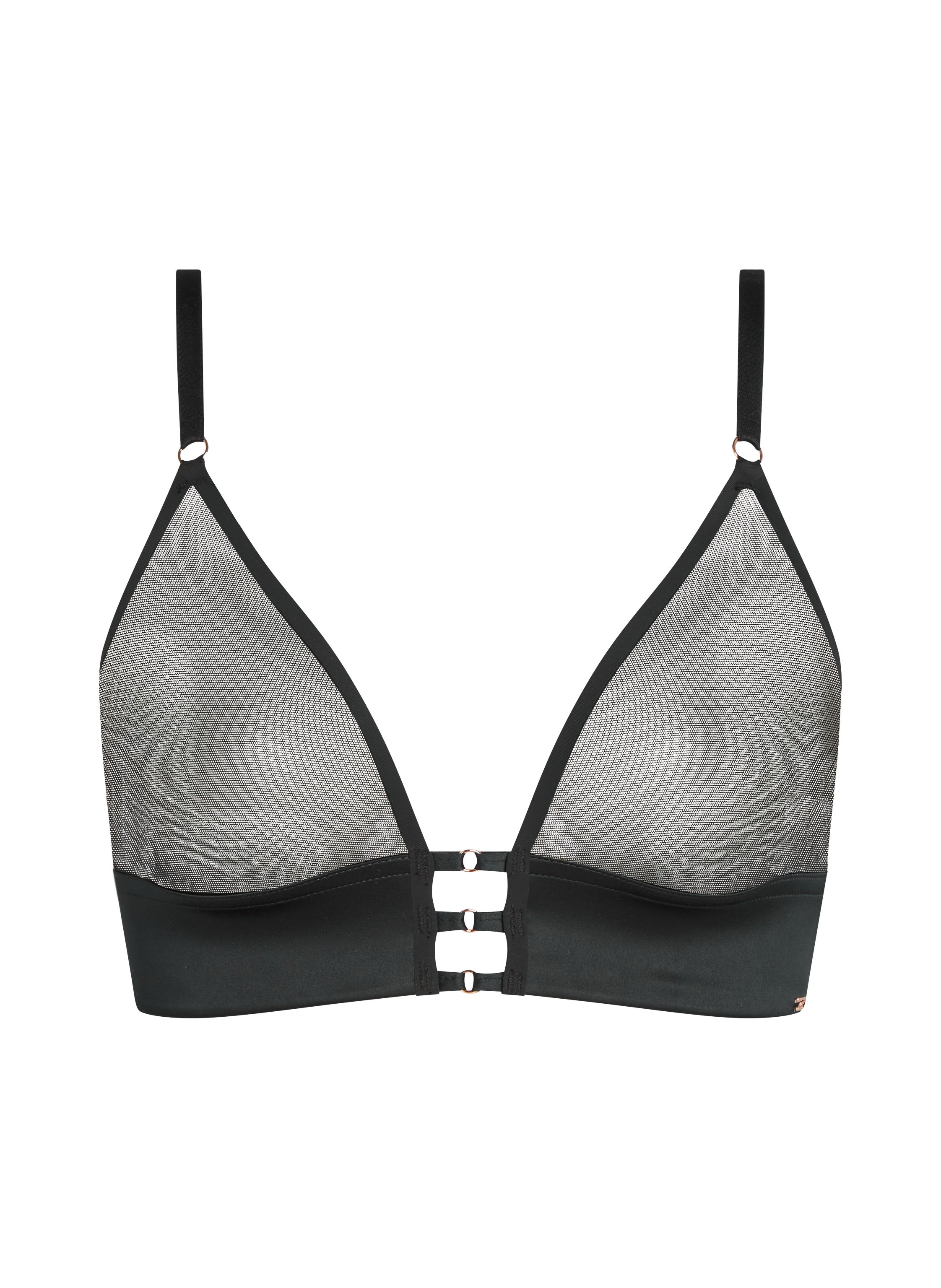 Bralette Mesh Essentials, Schwarz, main