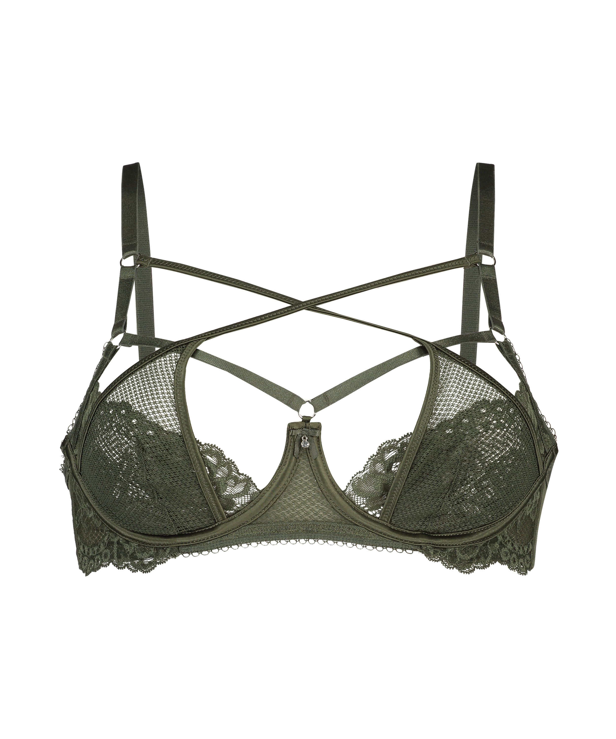Soutien-gorge &agrave; armatures non-pr&eacute;form&eacute; Anna, Vert, main