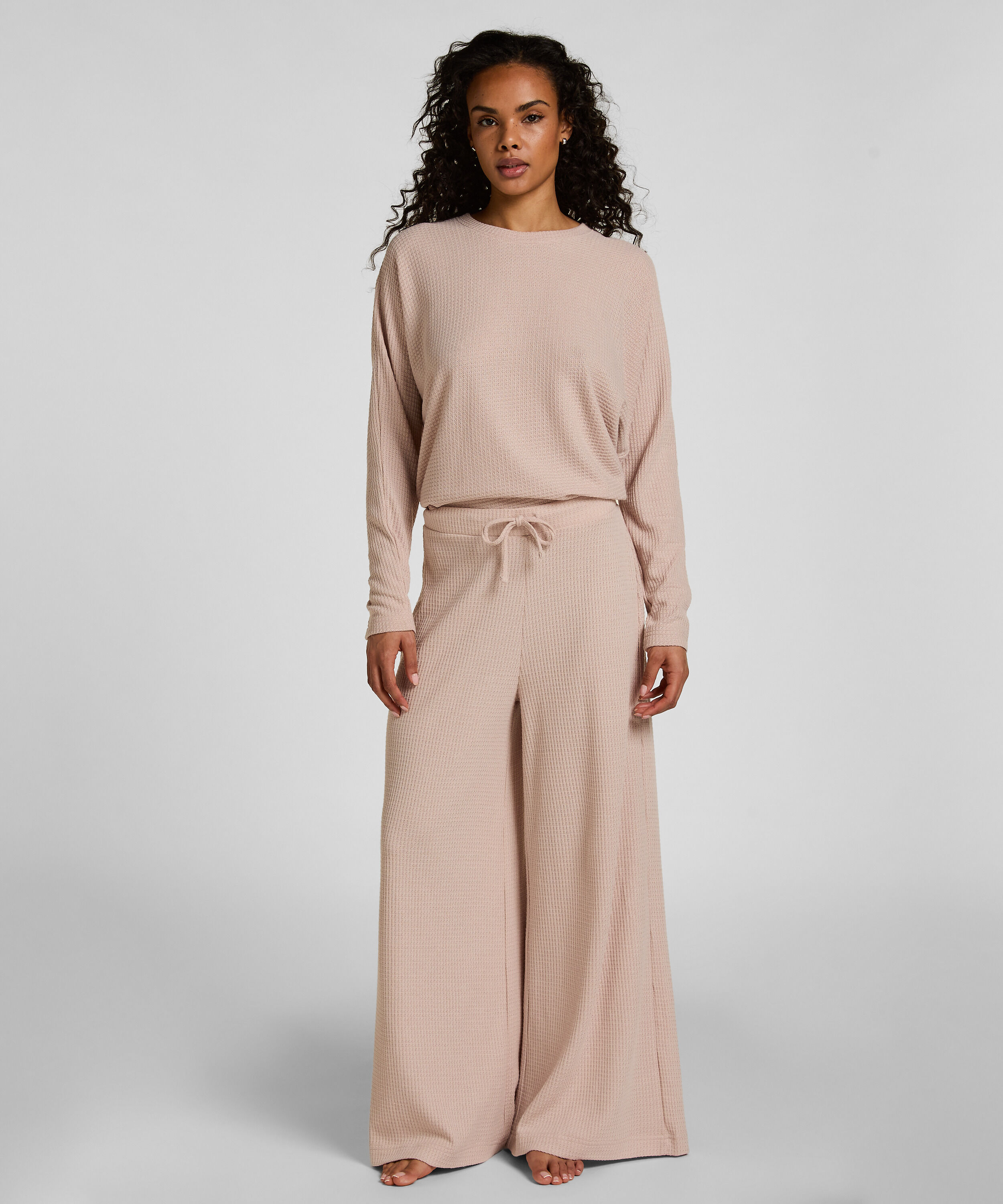 Pantalon Waffle Tracey, Beige Pantalon Waffle Tracey, Beige