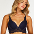 Soutien-gorge push-up &agrave; armatures pr&eacute;form&eacute; Tracey, Bleu