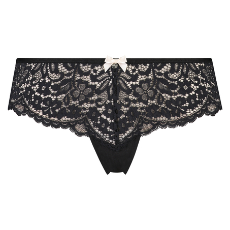 Slip br&eacute;silien Rose, Noir