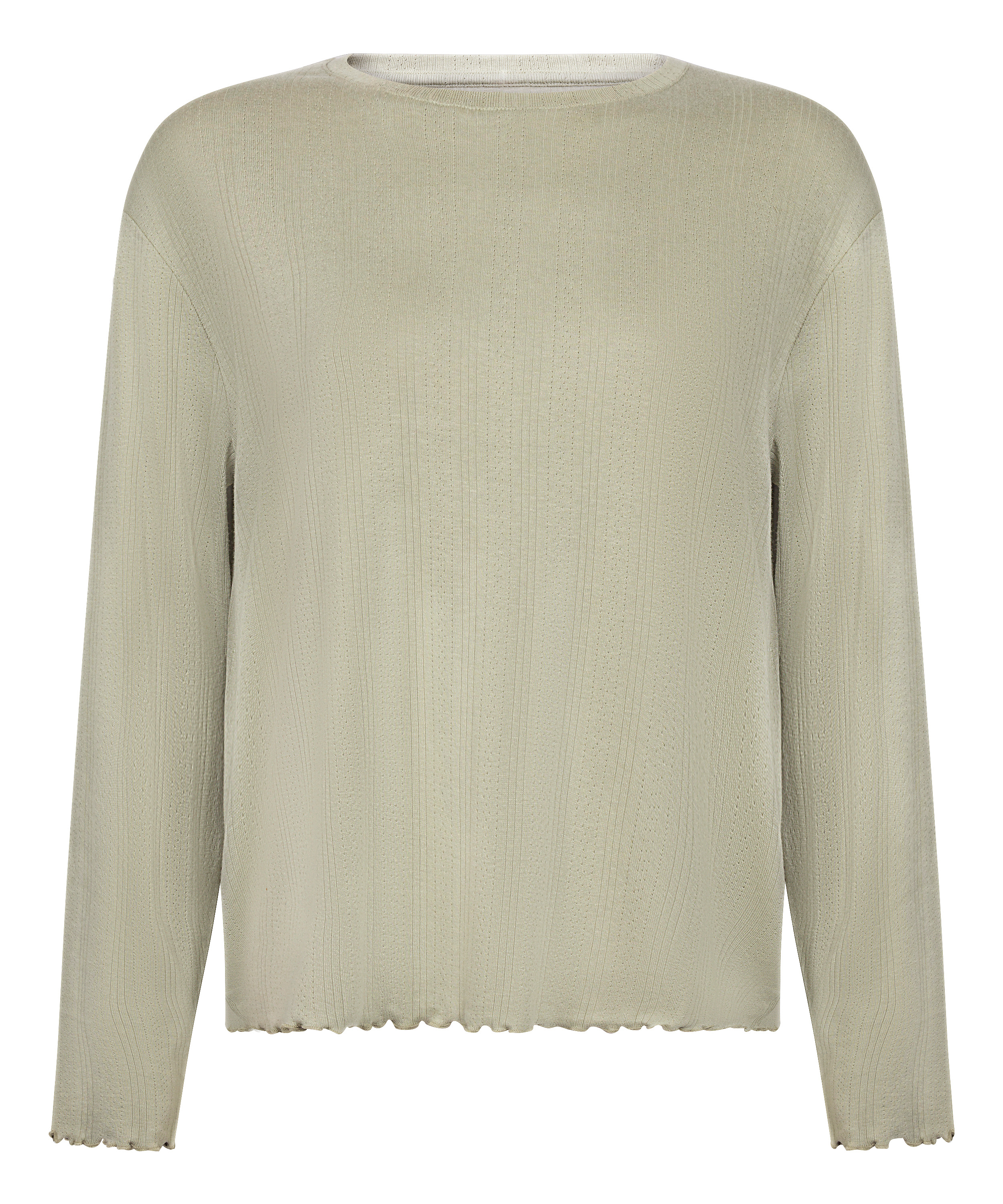 Pyjama Top Loose Pointelle, Grün, main